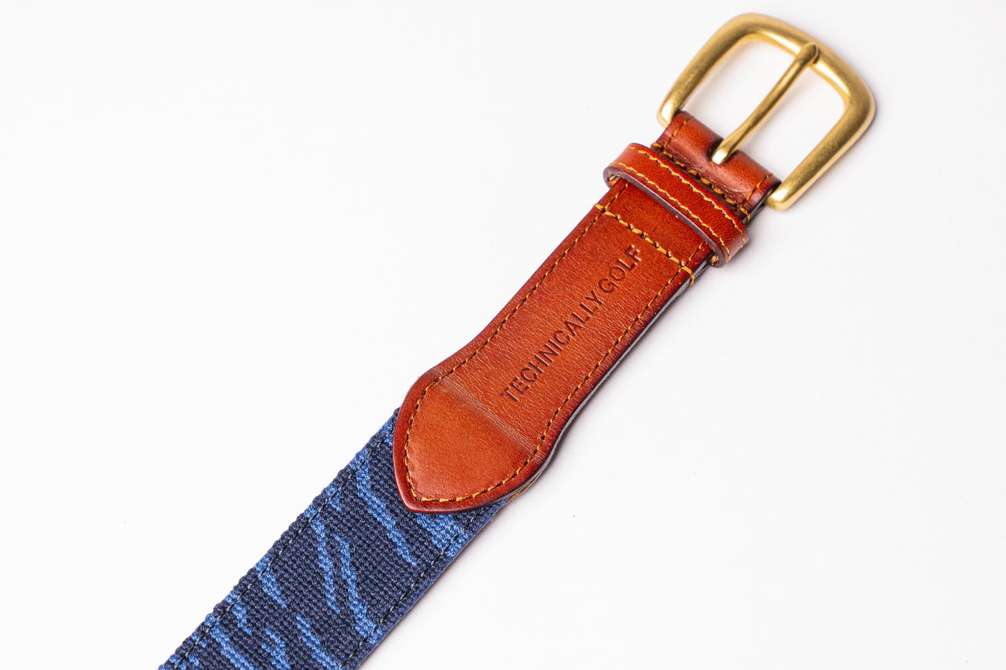 Tiger Stripe Needlepoint Belt